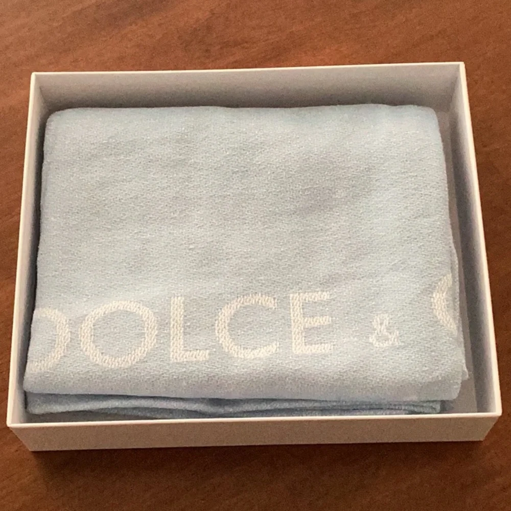 Dolce & Gabbana Light Blue Beach Towel New in box